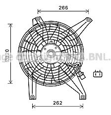 AVA QUALITY COOLING mt7528 -  Вентилятор, охлаждение двигателя